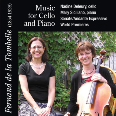 Album cover for Music for cello and piano by Fernand de la Tombelle