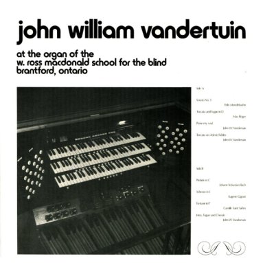 Album cover for At the Organ of the W. Ross MacDonald School for the Blind